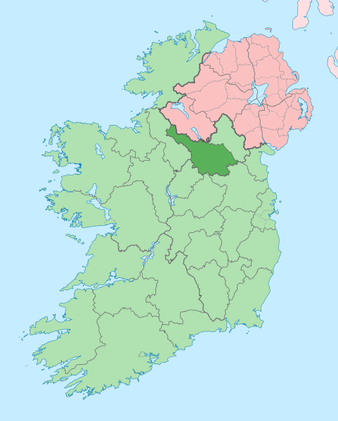 Island of Ireland Location Map Cavan