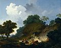 Jean-Honoré Fragonard - Landscape with Shepherds and Flock of Sheep - Google Art Project