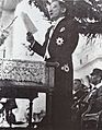 Jose P. Laurel giving a speech