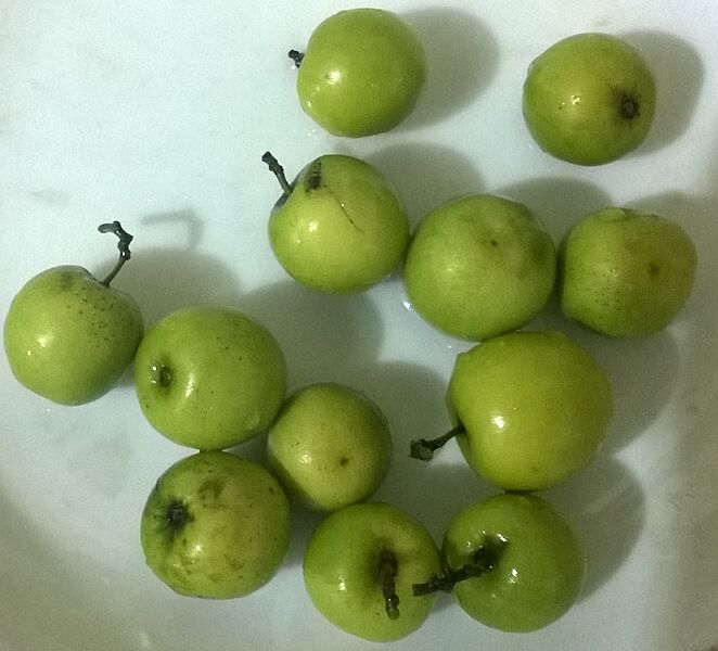 Jujube fruit in a bowl