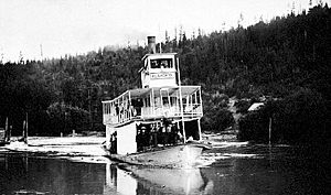 Klahowya (sternwheeler) on Columbia River ca 1910