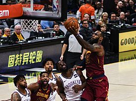 LeBron James Layup (Cleveland vs Brooklyn 2018).jpg