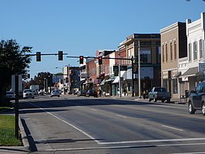 US Route 11 passing through downtown Lenoir City, Tennessee.