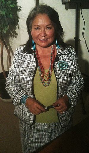 Tapahonso at Diné College in 2011