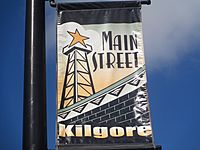 Main Street, Kilgore, TX sign IMG 5924