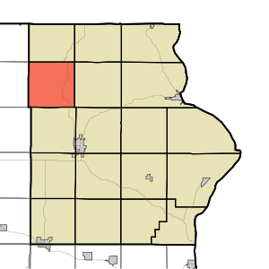 Map highlighting Hanover Township, Allamakee County, Iowa.svg