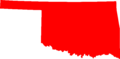 Map of Oklahoma highlighting Oklahoma County