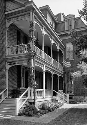 Morris-Butler House porch HABS IND,49-IND,9-5
