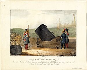 Mortier monstre - Liège - Anvers 1832