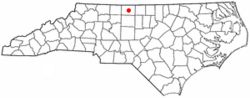 Location of Wentworth, North Carolina