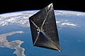 NanoSail-D in orbit (artist depiction)