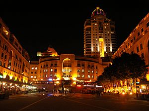 Nelson Mandela Square at night-001