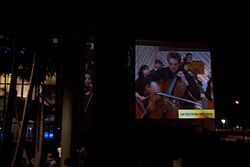 New World Center wallcast with Johannes Moser playing.jpg