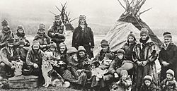 Nordic Sami people Lavvu 1900-1920
