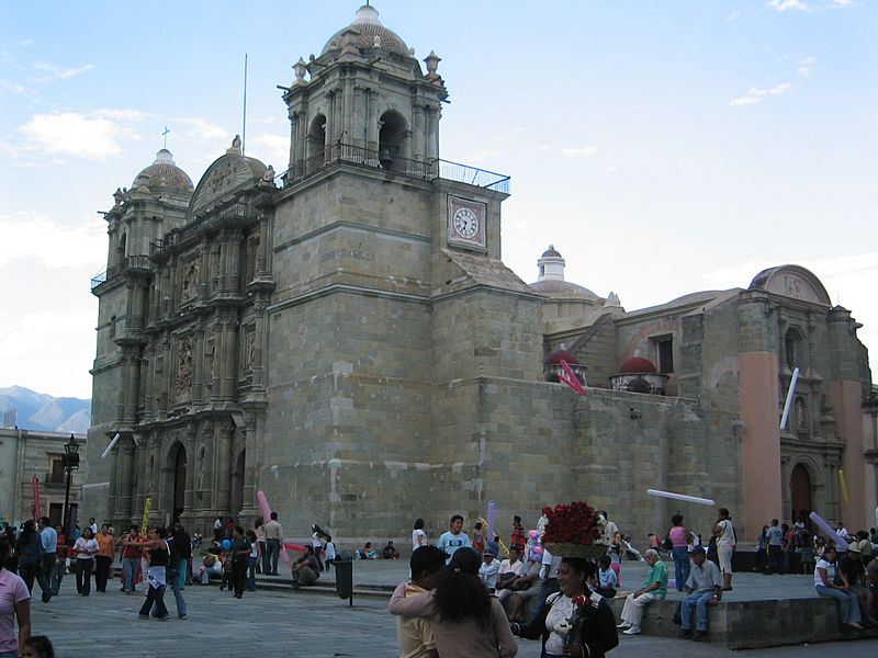 Oaxaca cathedral side view