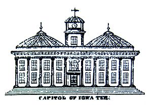 Old capitol Iowa City 1839