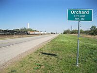 Orchard TX Sign Hwy 36