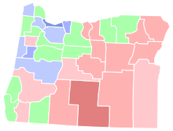 Oregon party registration by county