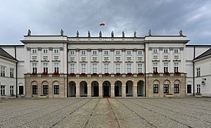 Pałac Prezydencki w Warszawie korpus główny 2019