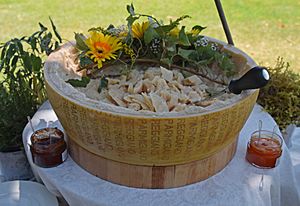 Parmiggiano as wedding celebration antipasti