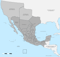 Political divisions of Mexico 1824 (location map scheme)