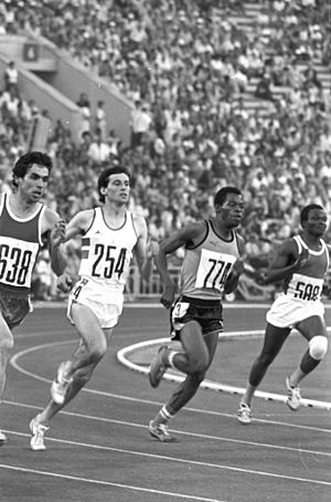 RIAN archive 556242 Silver medalist of the 1980 Olympics in 800m running Sebastian Coe from Great Britain