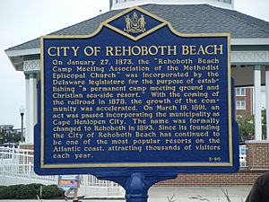 Rehoboth Beach historical marker