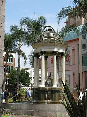 Restored Broadway Fountain in Horton Plaza