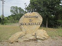 Rockdale, TX welcome sign IMG 2242