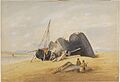 Salvaging a wreck on Exmouth beach - George Townsend - 33-1974