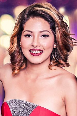 Samragyee RL Shah at movie premier (cropped).jpg