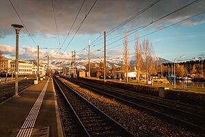Schmerikon railway station - view to the east
