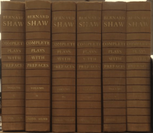 Set of the complete plays of Shaw