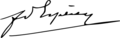 Signature Louis Franchet d’Espèrey