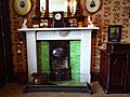 Sitting room fireplace - The Tenement House, 145 Buccleuch Street, Garnethill, Glasgow (23489523061)
