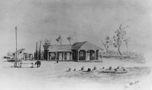 Sketch of the St. Lawrence Court House and Post Office 1866f