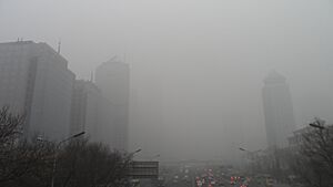 Smog in Beijing CBD