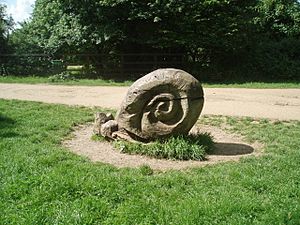 Snail in stone - geograph.org.uk - 1314642