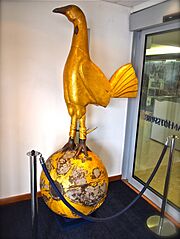 Spurs cockerel on a ball 2011