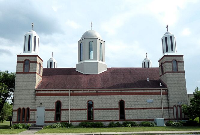St. George Cathedral, Rossford, Ohio, June 2022 (cropped)
