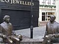 Statues of Wilde and Vilde in Galway