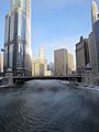 Steam Rising from Chicago River