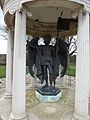 The Quarry, Shrewsbury - War Memorial - bronze statue of St Michael (25670594846)