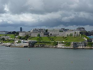 The Royal Citadel, Plymouth from Mount Batten
