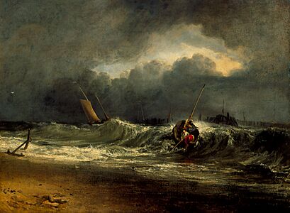 Turner - Fishermen Upon a Lee-Shore in Squally Weather, 1802