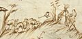 Utrechts-Psalter CANTICUM-2 shephard blowing horn
