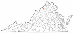 Location of Mount Jackson, Virginia