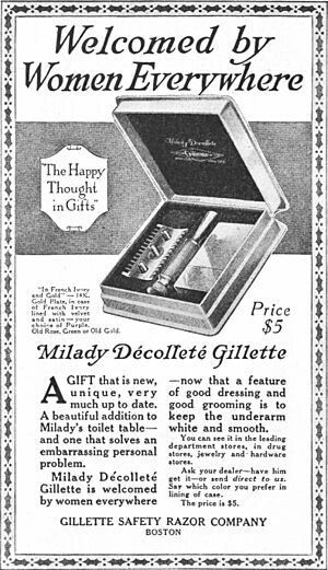 Vintage Advert for the Milady Decollete Gillette Razor - 1916 (5248628800)