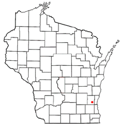 Location of Germantown (town), Wisconsin