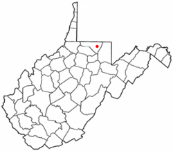 Location of Brookhaven, West Virginia